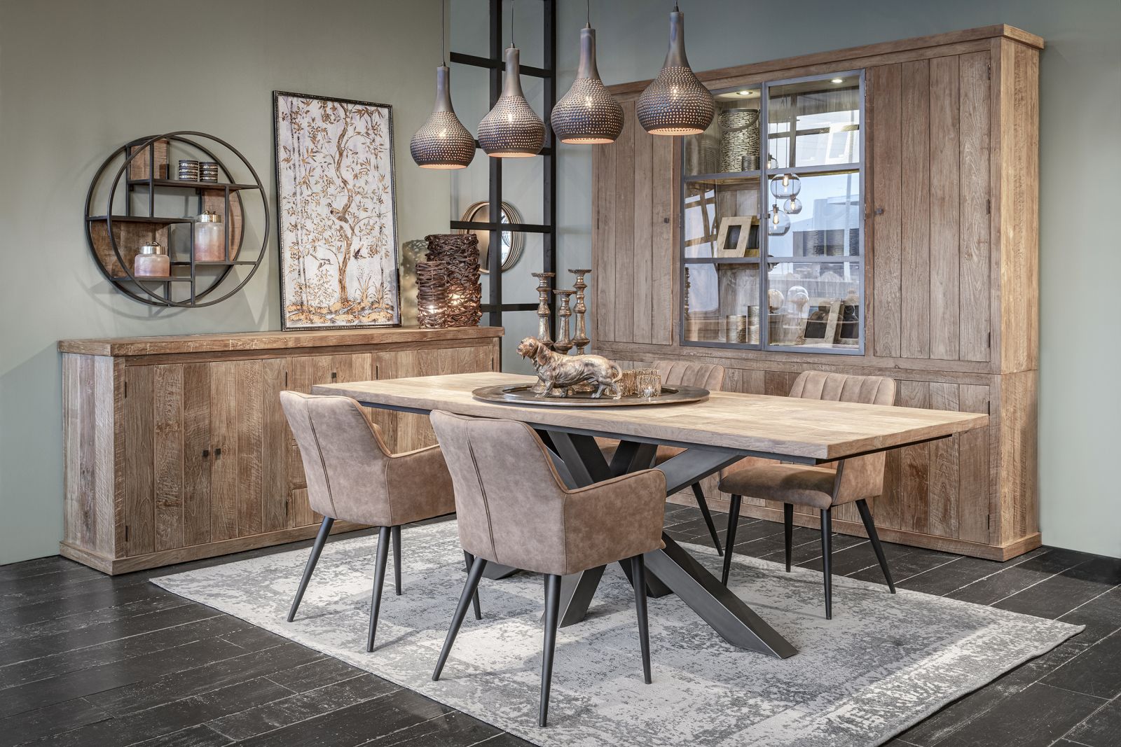 Modern Landelijk Eetkamer - sfeervolle eetkamer 8