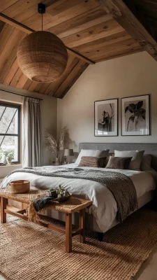 Modern Landelijk Slaapkamer - sfeervolle slaapkamer 14