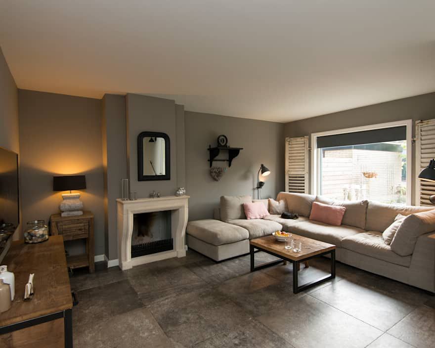 Modern Landelijk Woonkamer - sfeervolle woonkamer 3