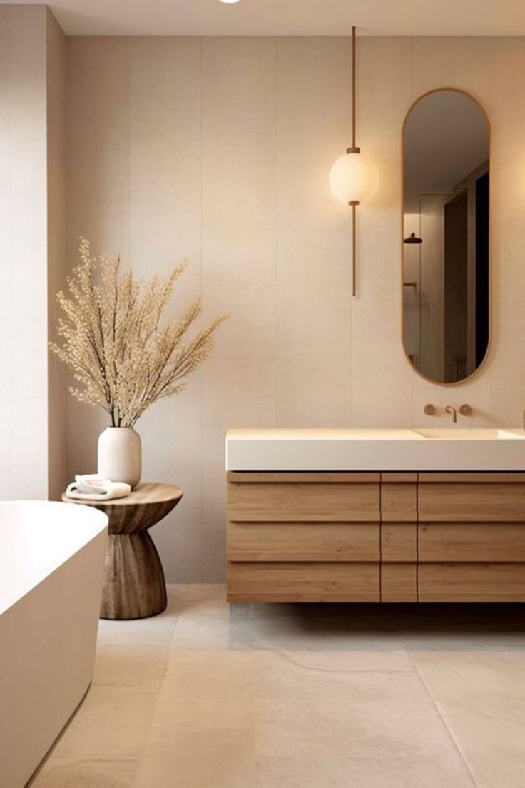 Organic Modern Badkamer - sfeervolle badkamer 14
