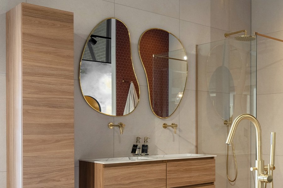 Organic Modern Badkamer - sfeervolle badkamer 5