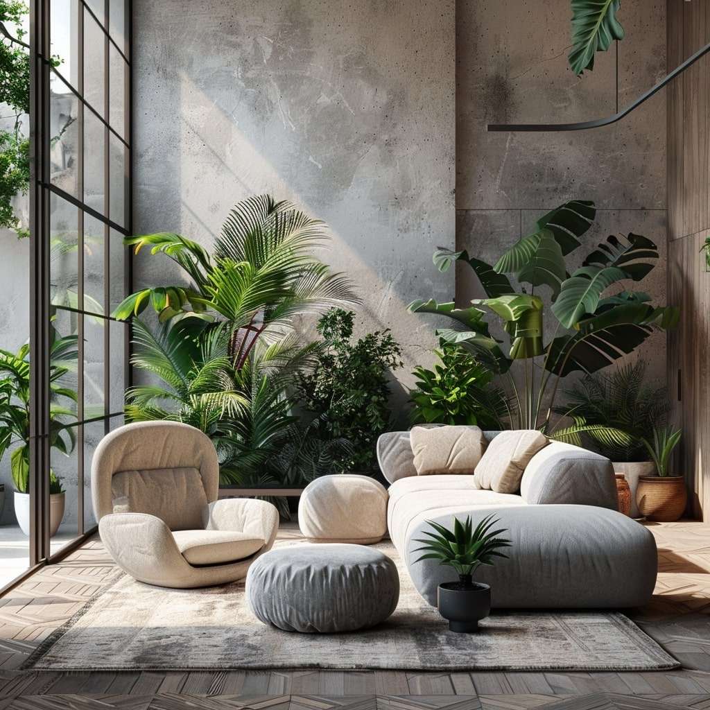 Organic Modern Woonkamer - sfeervolle woonkamer 2