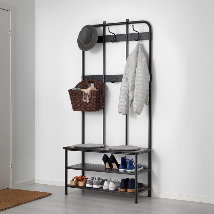 Wandkapstok metaal van IKEA