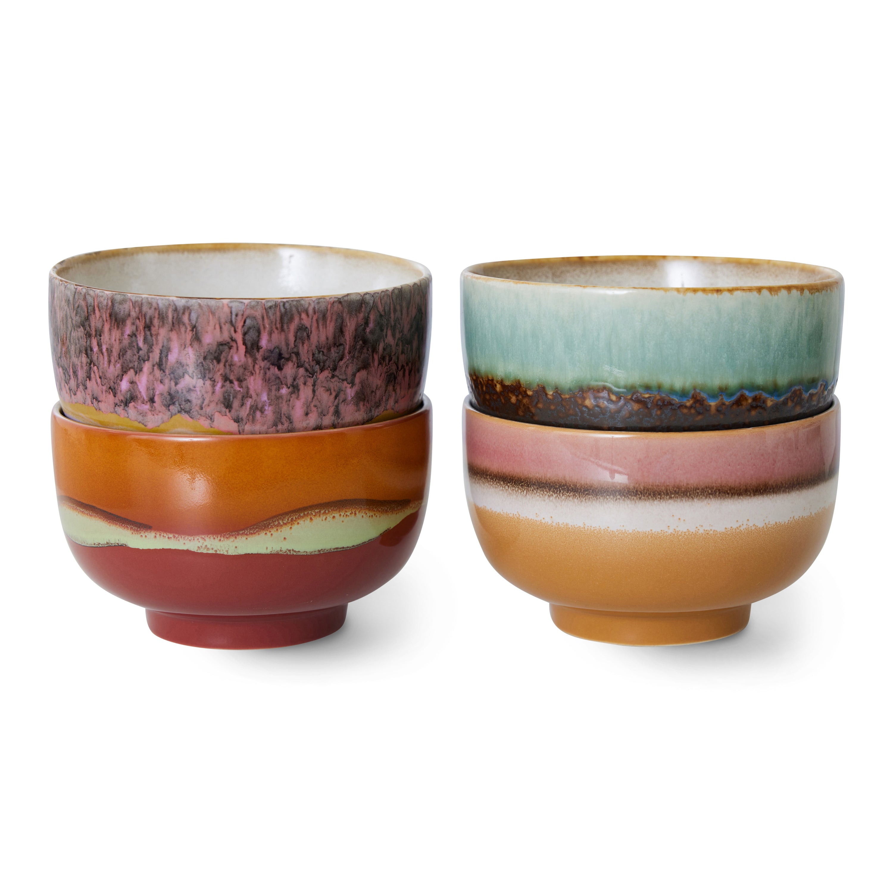 HKliving matte keramische kommen set