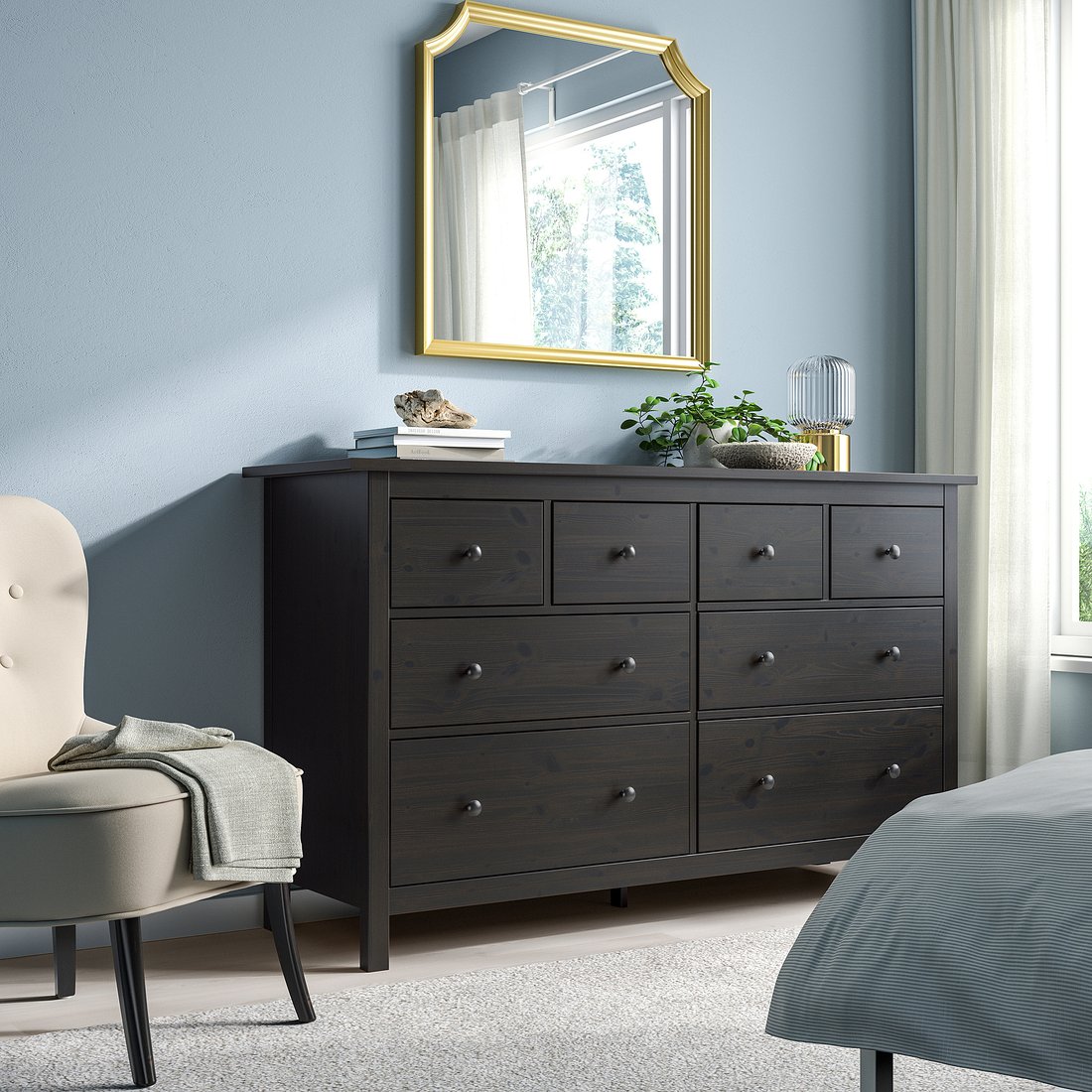 IKEA HEMNES Dressoir met Gouden Handgrepen