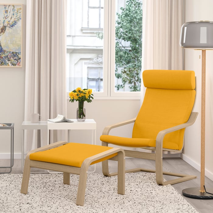 IKEA POÄNG Zitting Kleurrijk Textiel