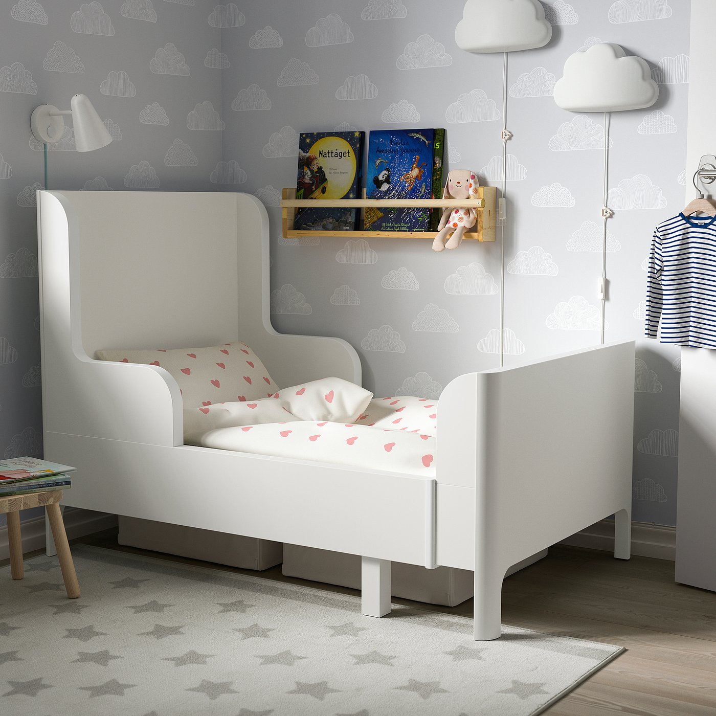 Flexa Play Meegroeibed Wit/Eiken