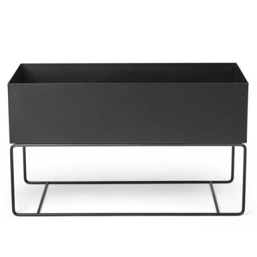 ferm LIVING Plant Box zwart staal