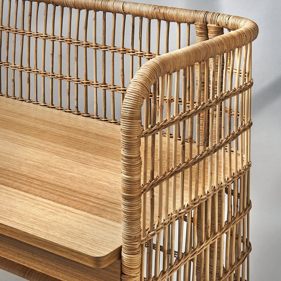 HKliving rotan bureau naturel