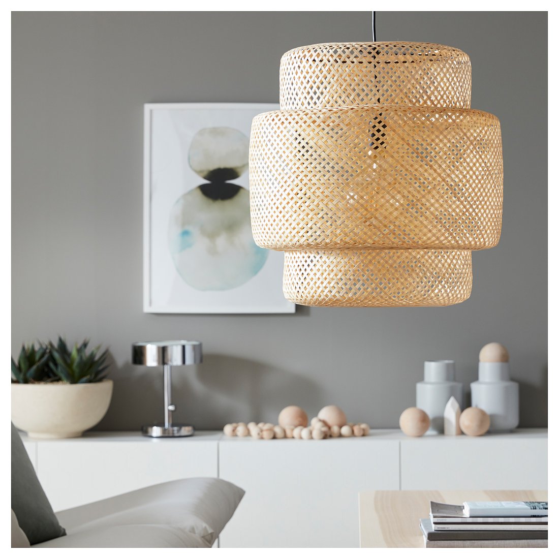 IKEA SINNERLIG hanglamp bamboe