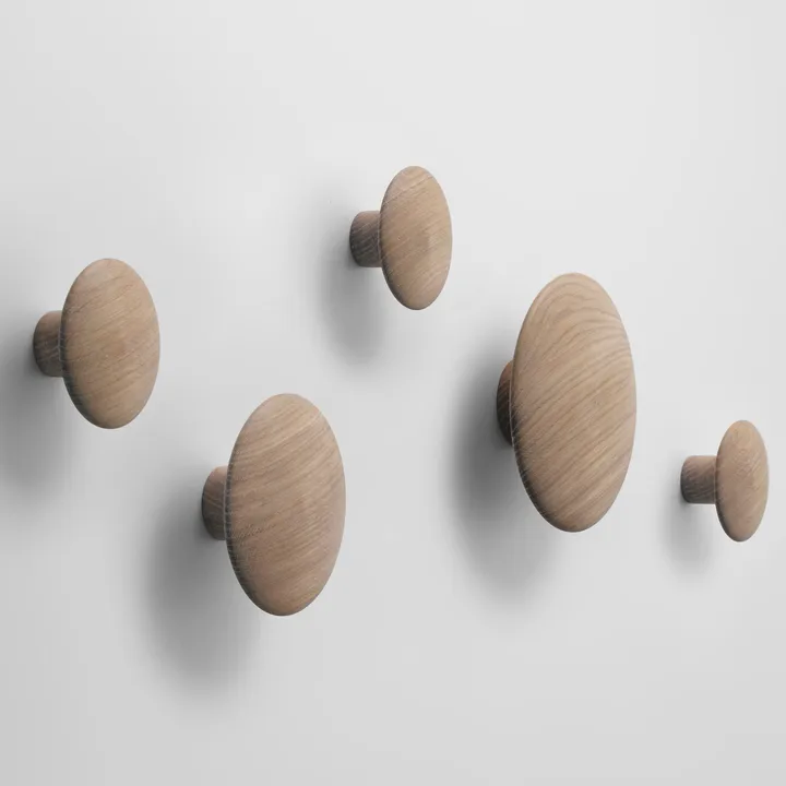 Muuto Dots Wandhaken Eiken Hout