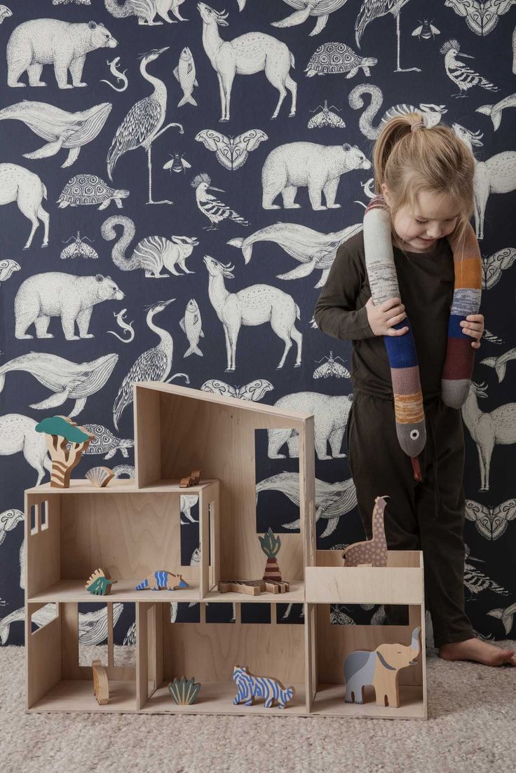 ferm LIVING Kids dierenbehang