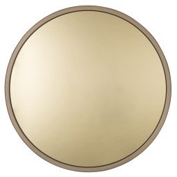 Zuiver spiegel rond met messing rand