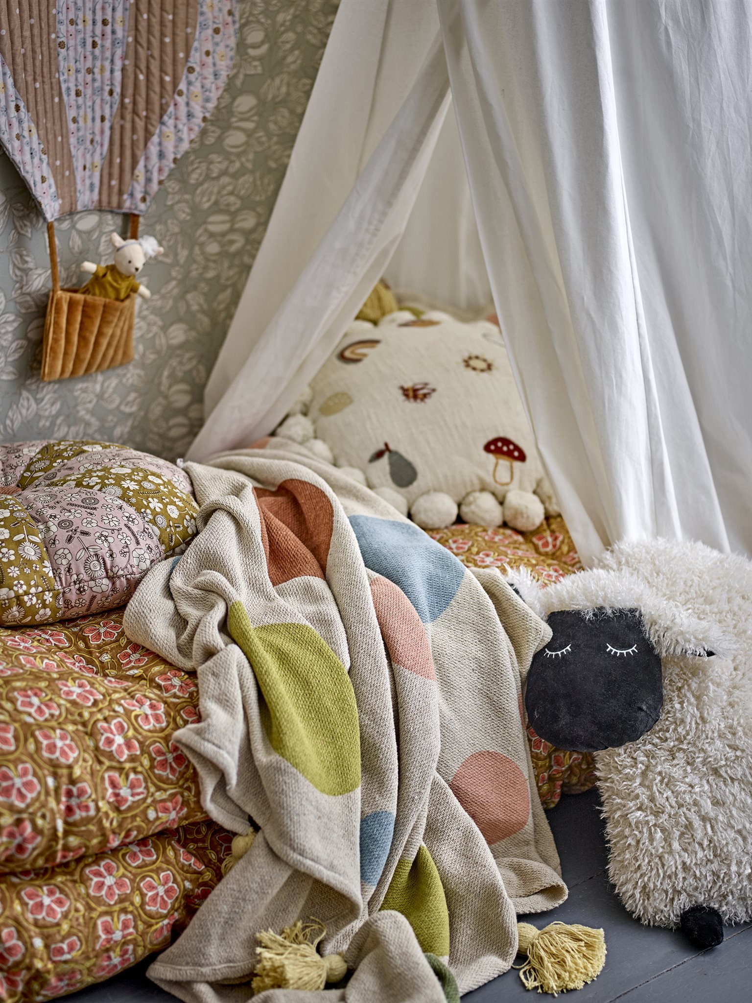 Knit Plaid Kindermaat van Bloomingville