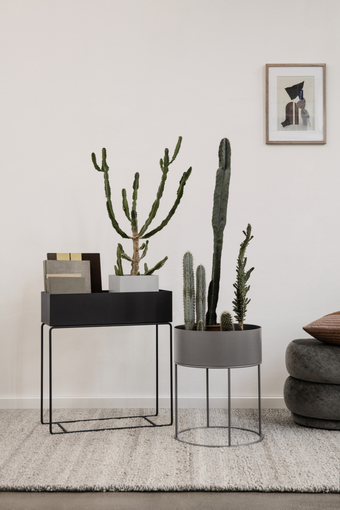 ferm LIVING Plant Box metaal mat zwart
