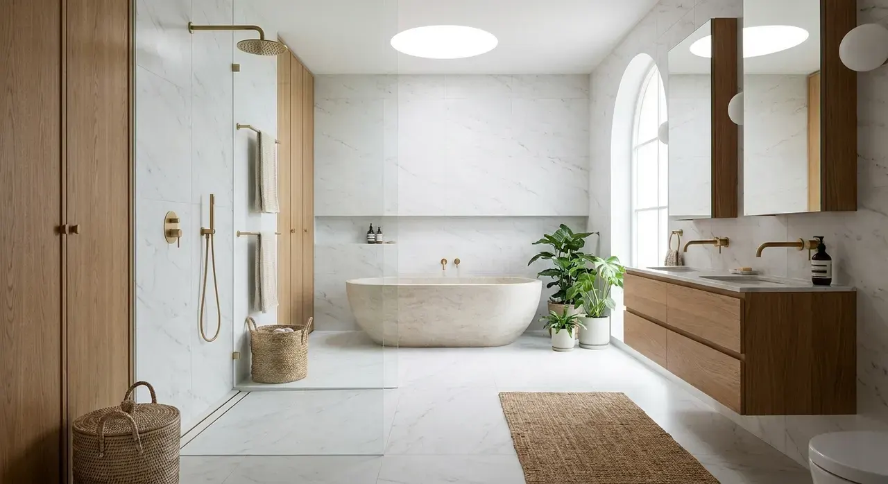 Scandinavisch Badkamer - luxe variant