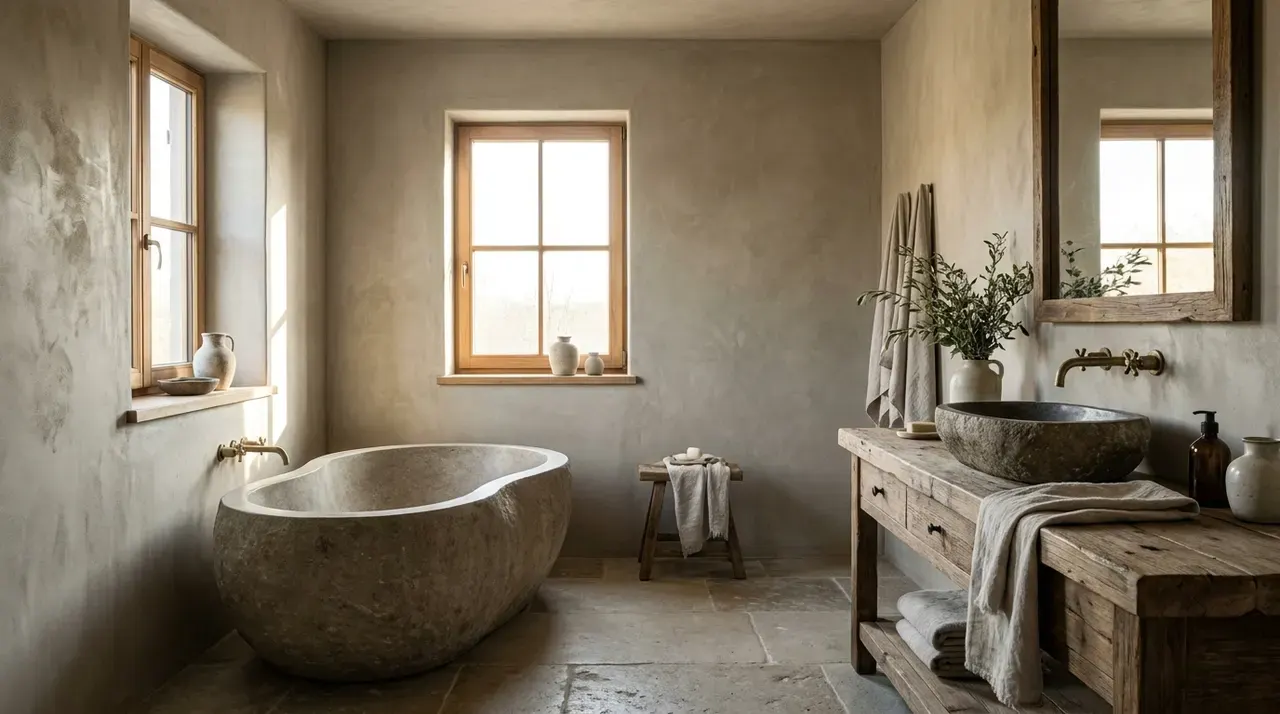 Wabi-Sabi badkamer