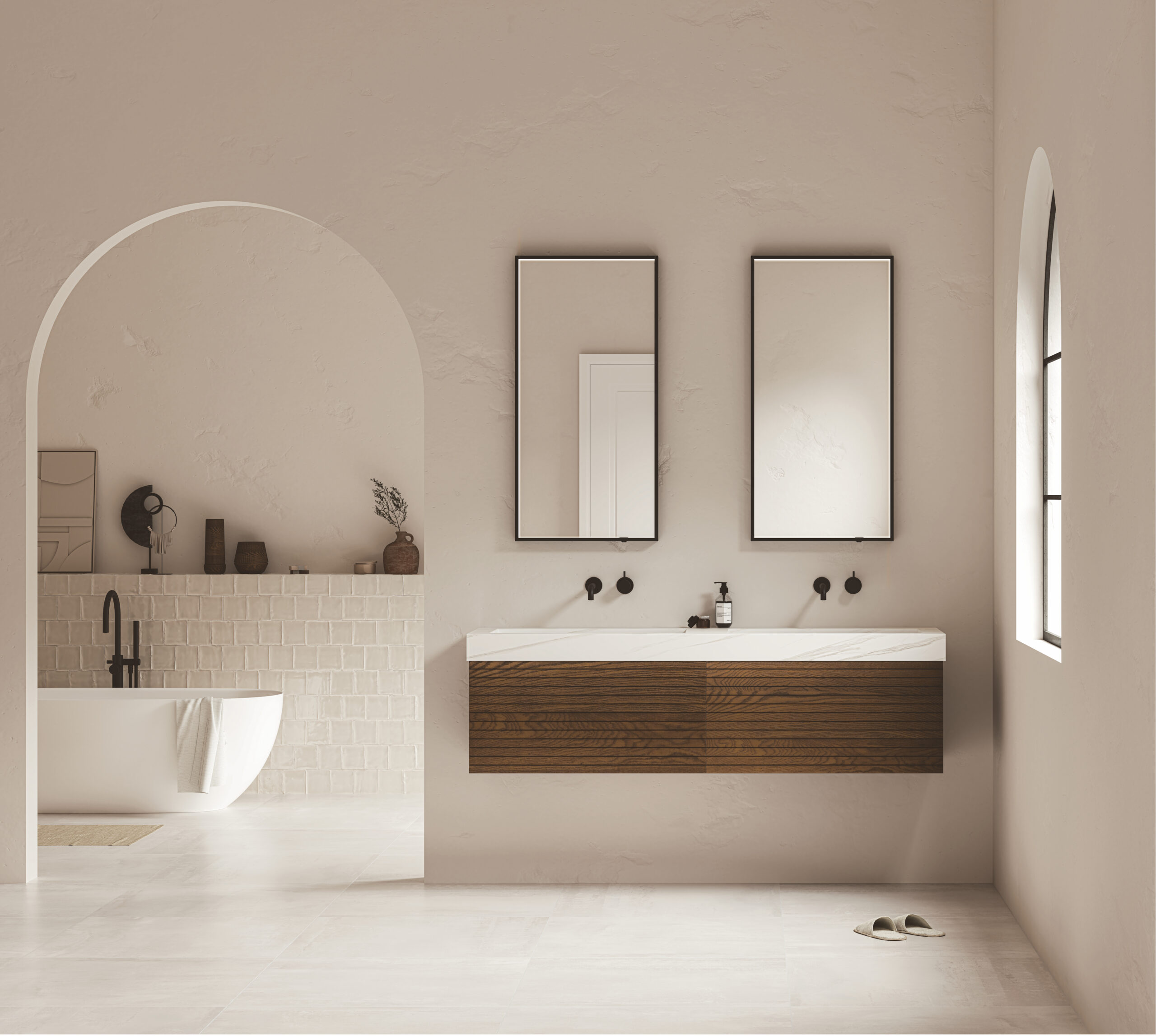 Wabi-Sabi Badkamer - sfeervolle badkamer 12
