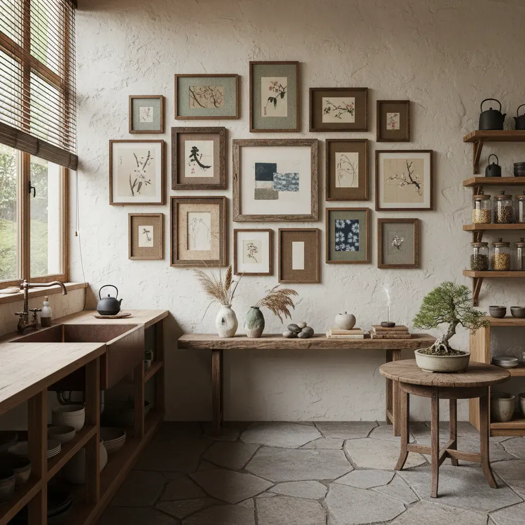 Wabi-Sabi Keuken - galerij wand