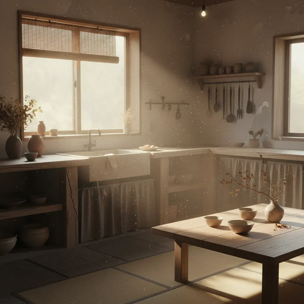 Wabi-Sabi Keuken - ochtendlicht
