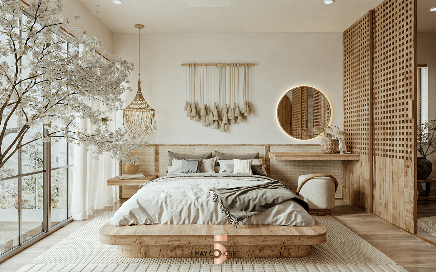 Wabi-Sabi Slaapkamer - sfeervolle slaapkamer 12