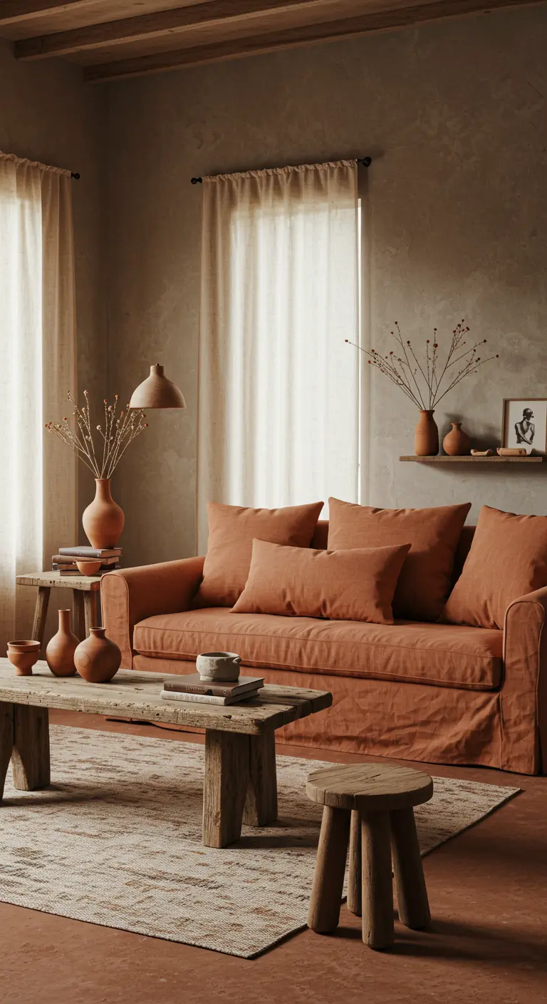 Wabi-Sabi Woonkamer - sfeervolle woonkamer 17