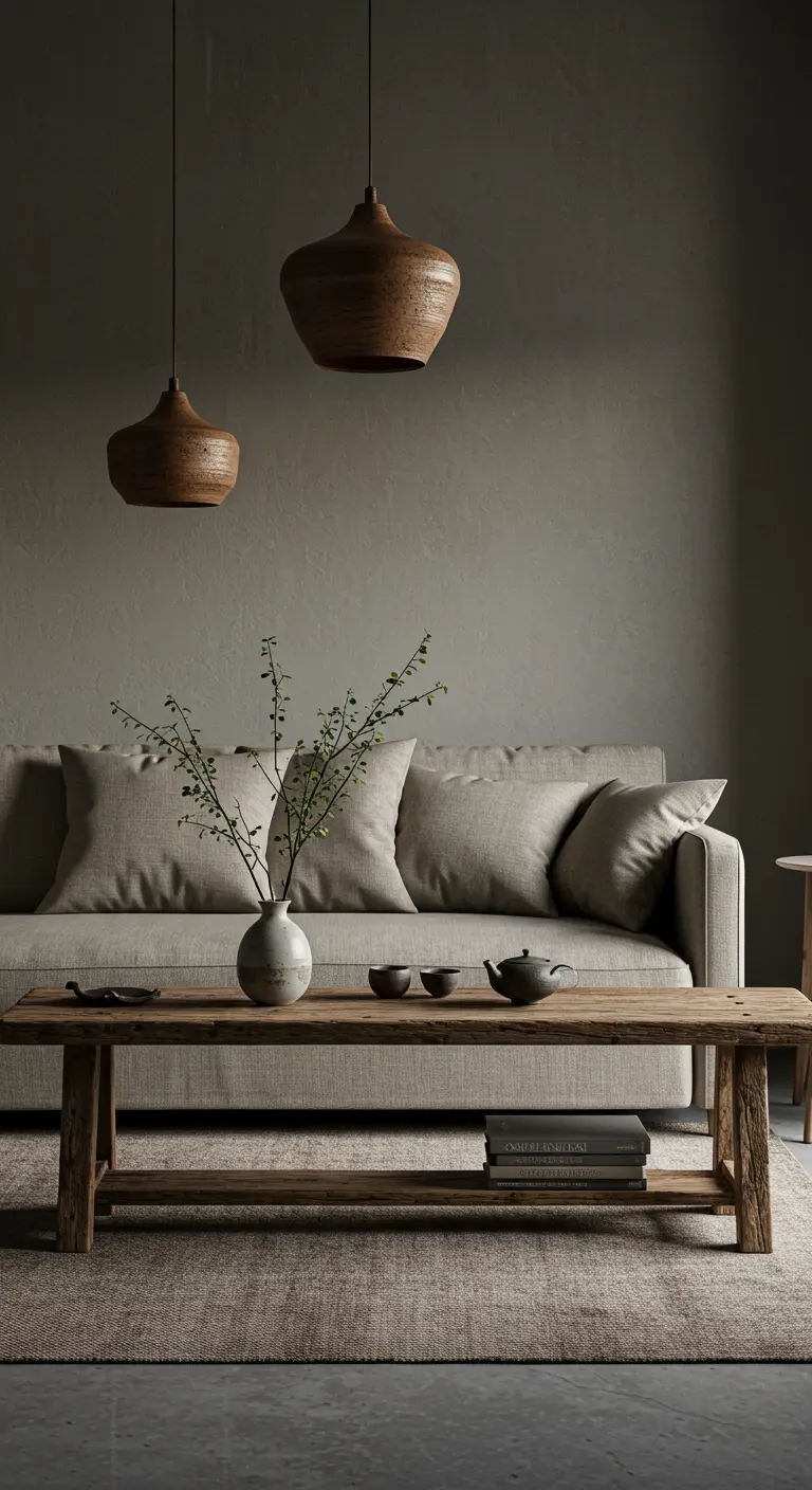 Wabi-Sabi Woonkamer - sfeervolle woonkamer 9